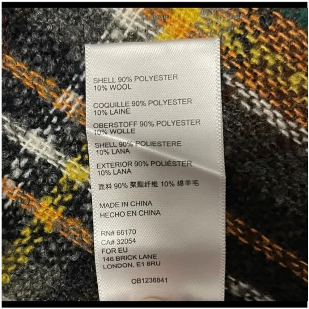 Urban Outfitters Journey Wool Pelmet Plaid Mini Skirt Size S - Picture 13 of 13